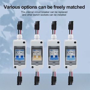 Tomzn Durable Solar Combiner Box with Circuit Breaker and Wires
