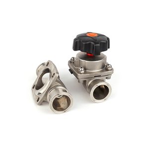 Sanitary Stainless Steel Manual Straight Type Tri Clamp Diaphragm Valve