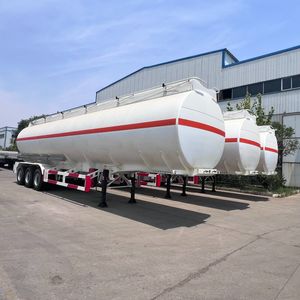 45000L 3 Compartments 3 Axle Aluminum Alloy Fuel Oil Tank Semi Trailer