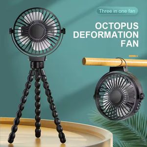 No Noise 3 Speeds 360 Degree Portable USB Rechargeable Electric Desk Fan Foldable Design for Home Outdoor Car Small Hand Held Fan Car Cooling Fan