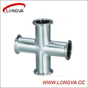 Sanitary Stainless Steel Long-Type Clamped Cross