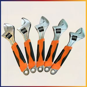 Handle Set Chromed Adjustable Wrench High Carbon Steel