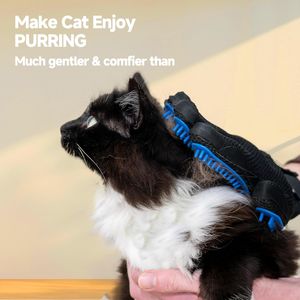 Pet Deshedding Massage Glove, 5 Finger Grooming Glove for Dogs Cats Wholesale