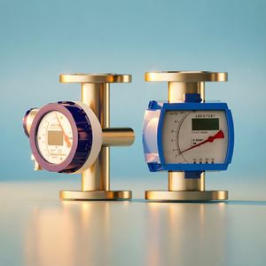 LCD Display Variable Area Flowmeter Digital Rotameter with RS485 Communication