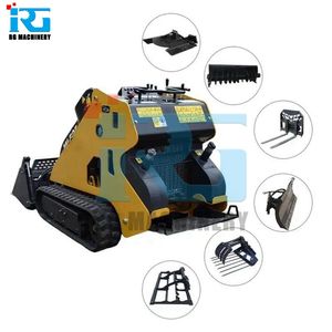 RG Machinery Tracked Skid Steer Loader Mini Skid Steer Loader with Accessories Attachments