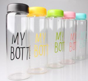 500ml My Bottle Creative Glass Portable Drinking Glass Water Bottle