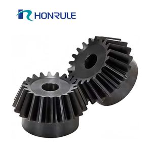 Heat Treated Hardened Tooth Steel Alloy Black Oxide Steel Material 0.5m Metal Bevel Gear 1.5 Mod Bevel Customized Cut Bevel Gear