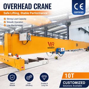 Heavy Duty Electric Overhead Bridge Crane Single and Double Girder 5 to 10 Ton Capacity for Factory Workshop and Warehouse Durable Energy Saving Remote Control