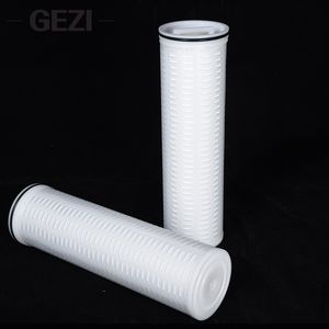 Replacement Compatible Custom10 20 30 40 60 70 Inch Flanged Threaded Single Double Open Industrial Liquid Water High Flow Pleated Filter Cartridge Manufacturer