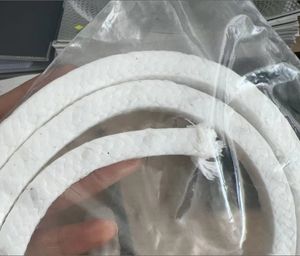 Pump White PTFE Seal Gland Packing with Oil High Temperature