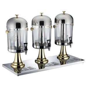 Factory Wholesale Juice Dispenser Buffet Equipment Golden Plated Drink Dispenser Cafeteria Equipment