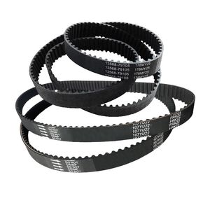 Auto Engine Parts Automotive Transmission Drive Belt 178mr25 107yu22 127ru25 Black Fan Synchronous Belt Rubber Car Timing Belts