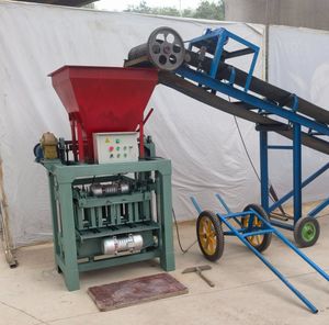 4-35 Automatic Cement Brick Concrete Hollow Block Making Machine with Diesel Engine
