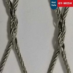 Stainless Steel Wire Rope Netting/Cable Mesh for Emergency Stairway/Handrail/Railing/Staircase/Balcony/Garden Wall