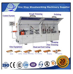 Double Trimming Semi Auto PVC Edgebander/ Automatic Edge Banding Machine/ Woodworking Machinery Industrial PVC Laser Edge Banding Machine