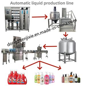 Dzjx Hotel Boucle Supplies Shampoo Production Line Automatic Liquid Soap Making Equipment