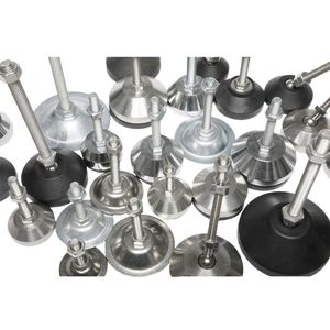 Carbon Steel and 7057 304 Stainless Steel Bolt 80A-M16*100 Adjustable Leveling Feet for Industrial Profile Aluminium Convoyer/Assembly Line/Shelf 20 30 40 45 60