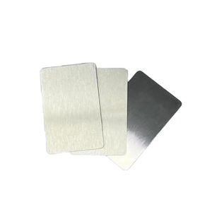 Custom Stainless Steel Business Cards with Logo Design