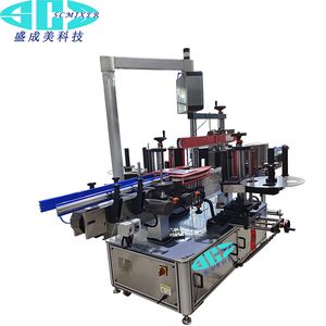Automatic Double Side Adhesive Stick Plastic Glass Bottles Labeling Machine