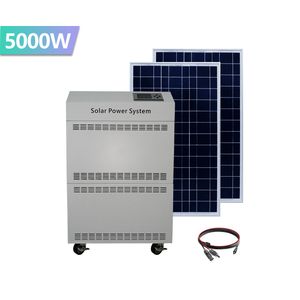 Solar Generator Gel Batteries off Grid Solar System Panels Cables