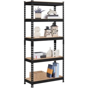 Tool-Free Easy-to-Assemble Functional Powed-Coated Rivet Bolt-Less Metal Steel Shelf