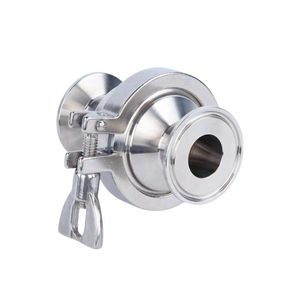 SS304 316L Sanitary Stainless Steel Clamp Non-Return Sanitary Check Valve