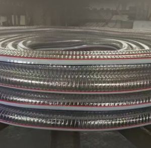 Flexible Transparent PVC Steel Hose for Industrial Water Drainage Solutions