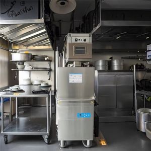 Hood Type Dish Washer Machine for School Restaurant Hotel