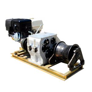 Steel Gasoline Petrol Engine Powered Winch Lifting Equipment