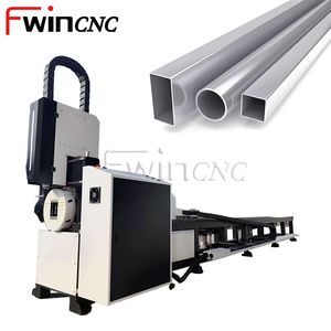 Tube Laser Cutting Machine CNC Metal Pipe Cutting Square Rectangular Automatic Pneumatic Chuck Aluminum