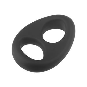 Male Liquid Silicone Delay Ring Dual-Constriction Penis Ring Vibrating Cock Ring for Ejaculation Control