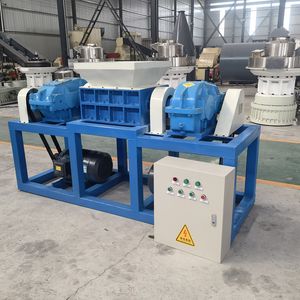 Double Shaft Industrial Large Paper Waste Plastic Car Tire Carton Box Shredder