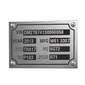 Best Sale Custom Wholesale Aluminum Nameplate
