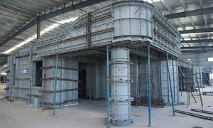 Adto Quadrangular Round Building Metal Formwork System Concrete Casting Aluminum Columns Molds for Construction Rental