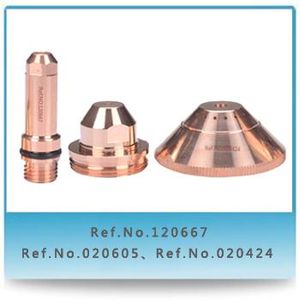 Plasma Torch Consumable Parts Electrode Nozzle Retaining Cap Swirl Ring Shield 120667 Electrode for Ht2000