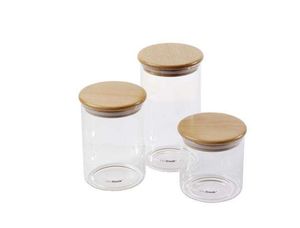 Borosilicate Glass Containers Airtight Glass Jar with Lid
