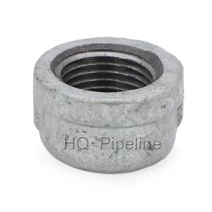 En 10242 Malleable Cast Iron Threaded Pipe Fittings Cap Galvanized or Black