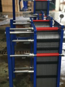 Industrial SS304 316 Carbon Steel Frame Semi Welded Plate Heat Exchanger