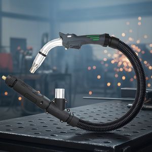 Inwelt China Manufacturer Fe360 340A Fume Extraction Welding Torch Gas Cooled