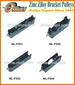 Black Zinc Alloy Single and Double Sliding Roller