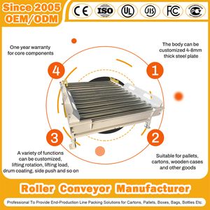 High Quality Warehouse Gravity Skate Wheel Flexible Unloading Powered Roller Conveyor for Building Materials/Chemical Industry