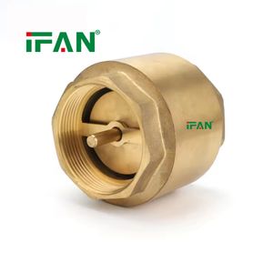 Ifan 1/2-4 Inch One Way Non Return Forged Brass Vertical Check Valve with Brass Insert for Water Supply