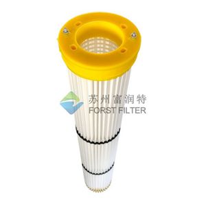 Industrial Cement Silo Top Dust Collector PTFE Polyester Pleated Bag Air Filter