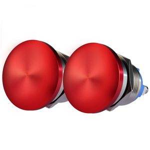 22mm Push Button for Panel No Momentary Stainless Steel Metal Mushroom Push Button Switch