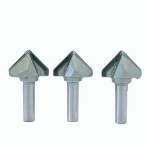 1/2" 1/2 "Shank 90 Degree V-Type Router Bits Wall Flanging Milling Cutter Trimming Engraving Machine Cutter Woodworking Tools