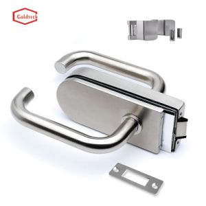 Factory Stainless Steel Glass Door Lock with Handle