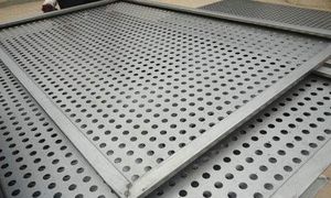 Tec-Sieve Round Hole Perforated Sheet Metal with Bent Edges