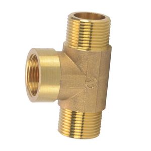 Brass NPT Female to Male Quick T Branch Pipe Fittings