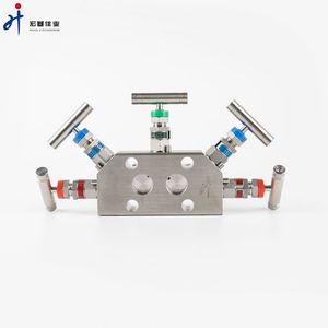 1/2"NPT Female Stainless Steel Swagelok Type Differential Pressure Transmitter Valve Instrumentation 5 Valve Manifolds