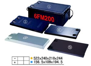 6FM200 Empty Lithium Marine Power Enclosure ABS Storage Rack DIY 21700 Camping 12V Ifepo4 Motorcycle Blue Rubber Seal for Battery Box